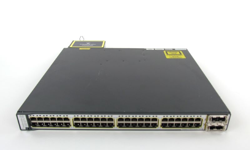 Cisco Ws C3750e 48pd Sf Switch 48 10 100 1000 Base T Ports 4 1000 Base X