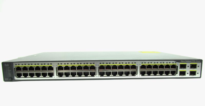 Cisco Ws C3750 48ts E 48 X 10 100 Ports 4 X 1000 Base X Stackwise 32gbps