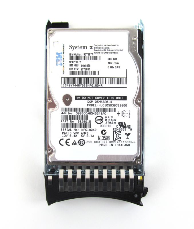 90y8877 90y8878 жесткий диск 300gb ibm горячая замена 2 5 10k об мин 6gb sas