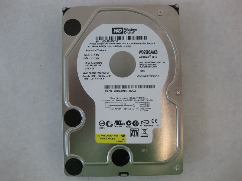 Western Digital WD2500AAKS-00VYA0